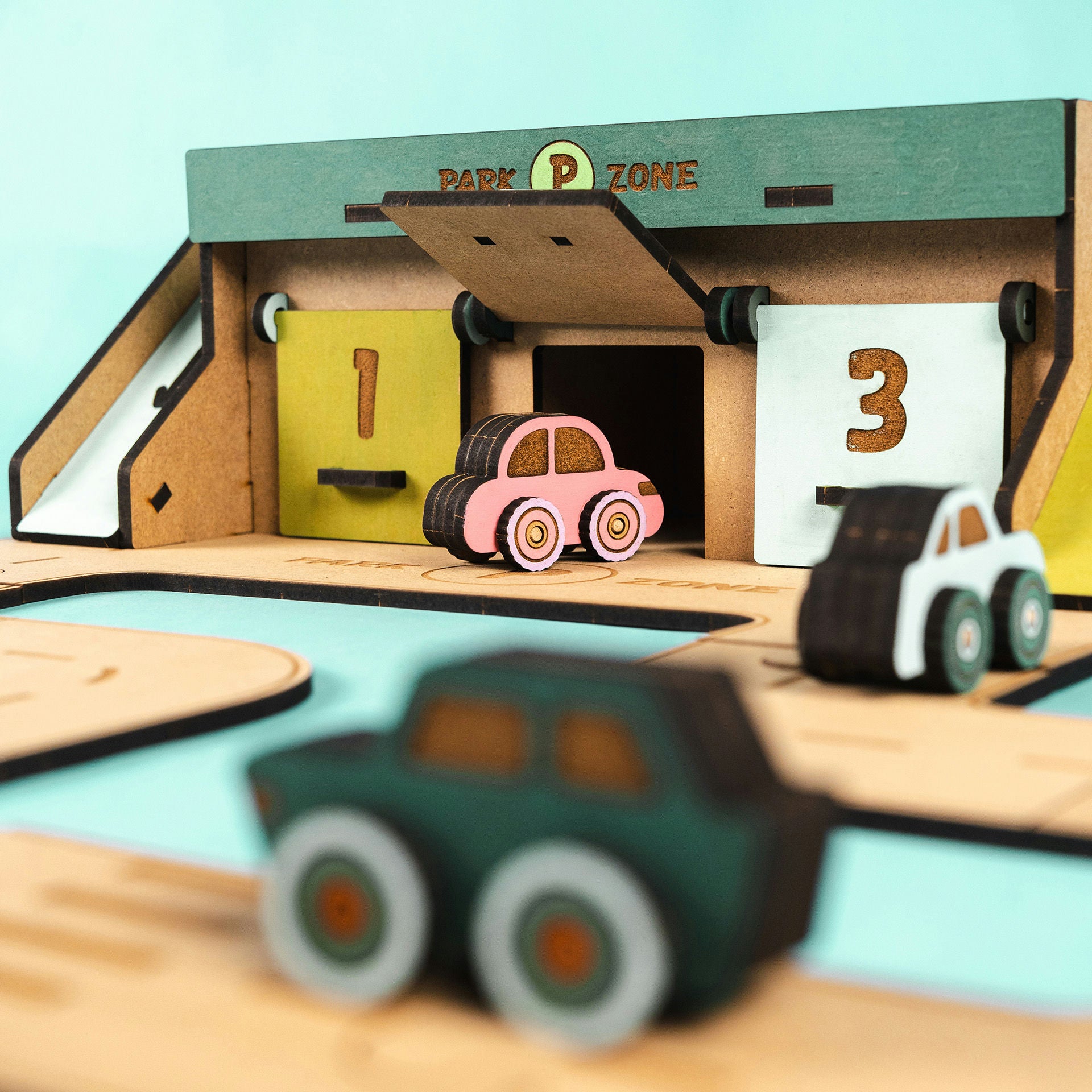 Crateit | Crateit Town | Trælegetøj | Byens parkeringszone